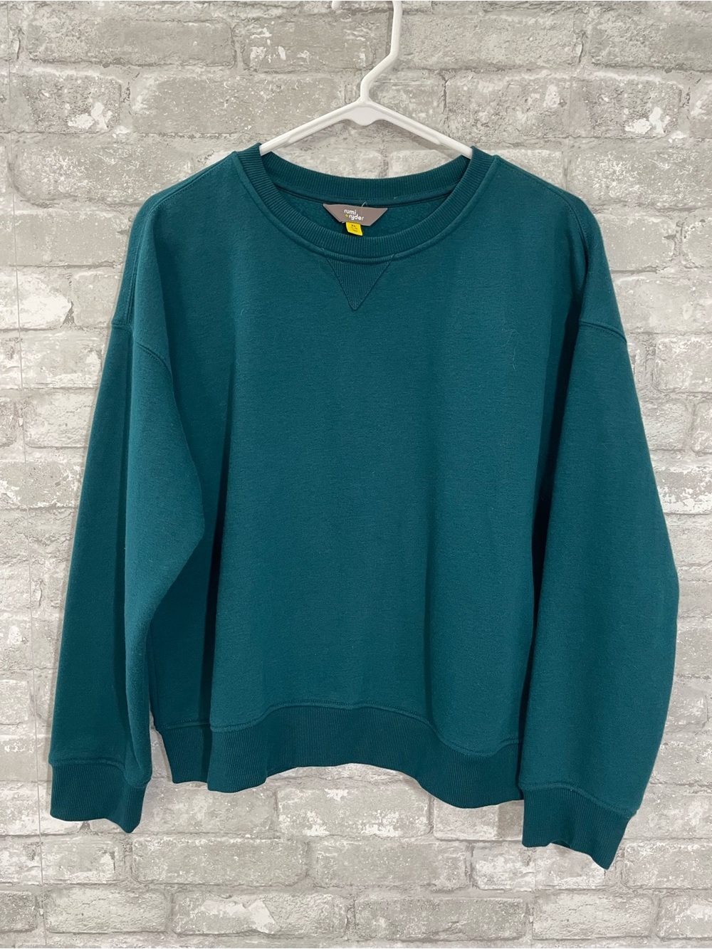 Rumi + Ryder Teal Crew Sweatshirt